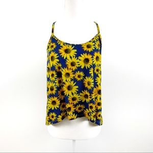 🌿LA Hearts Sunflower Racerback Tank Top